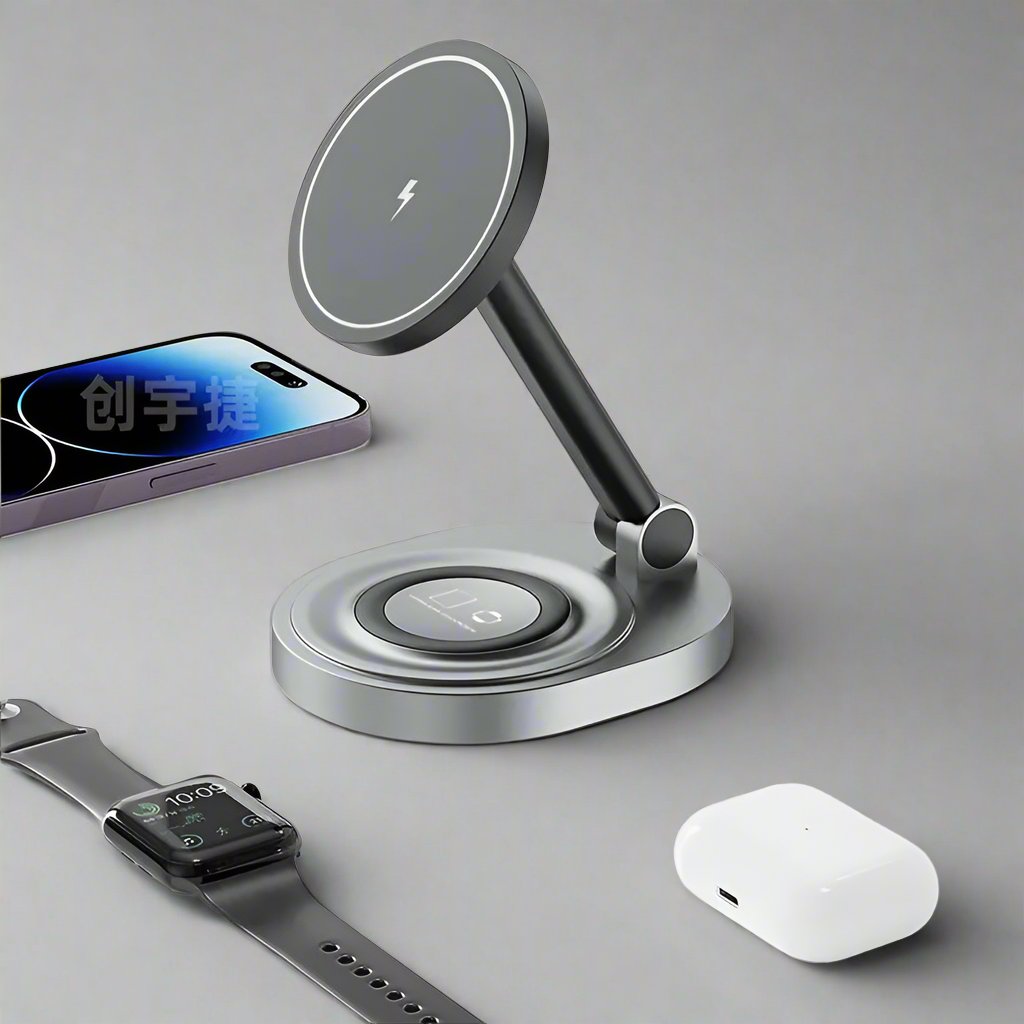 Three-in-One Charging Station | W14 Magnetic Wireless Charger