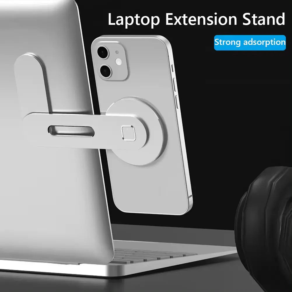 Laptop Phone Stand - Magnetic Folding Holder with 15W Fast Charger